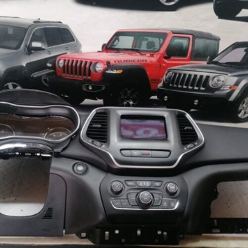 торпедо з airbag до  jeep cherokee kl 19-21  чорна